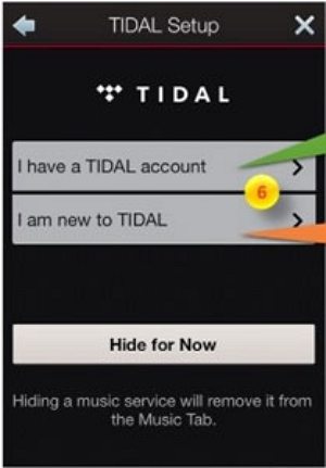 Marantz pm7000n connexion Tidal