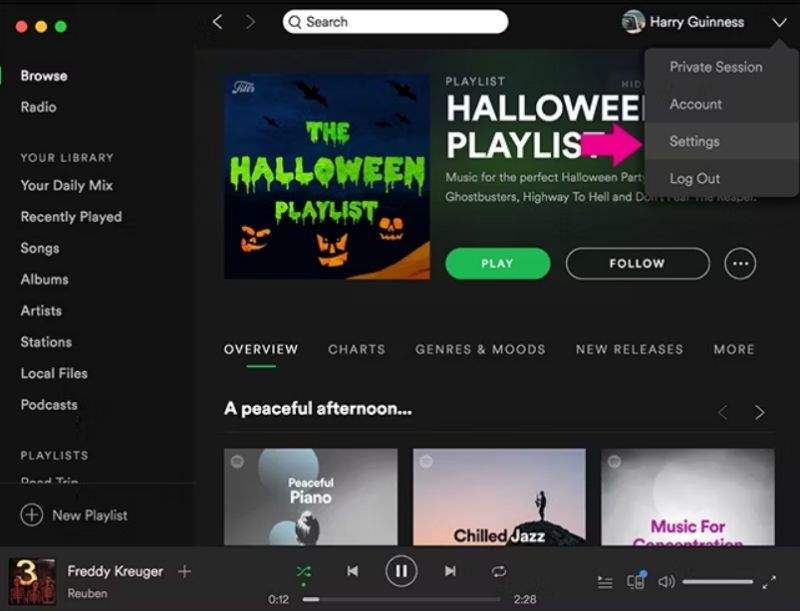 crossfade songs on spotify
