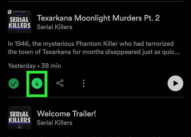 pulsa el botón de descarga