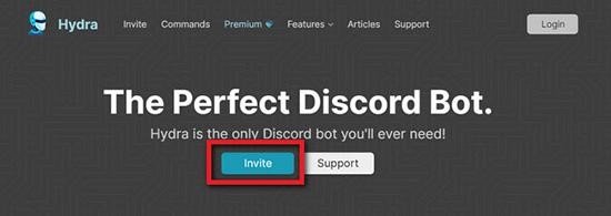 selecciona un servidor en hydra