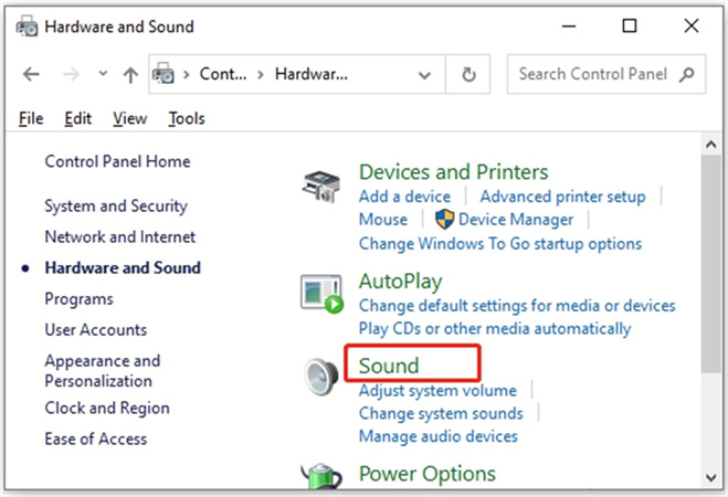 abrir ajustes de sonido en windows