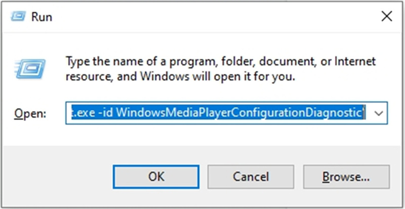 윈도우 미디어 플레이어 설정 열기
