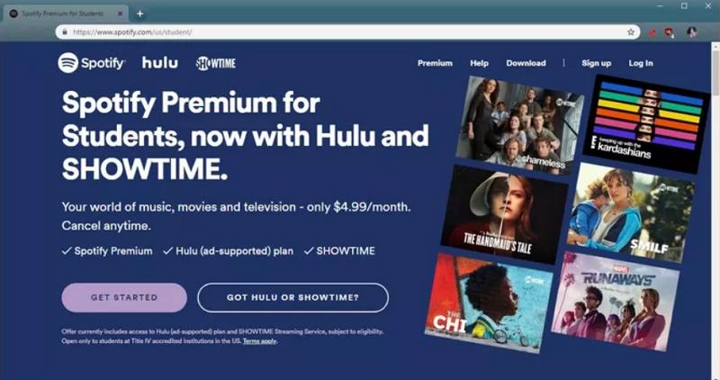 spotify student hulu discount