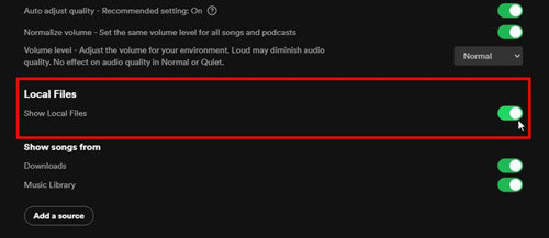 downloaded spotify songs not playing