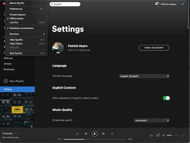 Spotify store not online