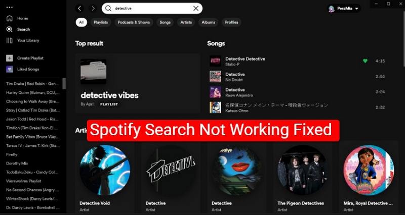 Comment résoudre le problème de recherche Spotify qui ne marche pas