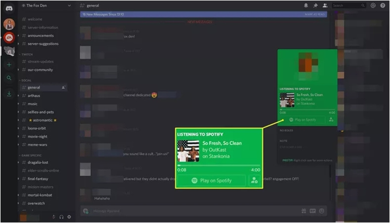 spotify not showing on discord