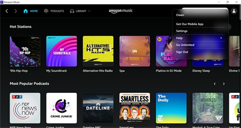 Subir música en Amazon Music