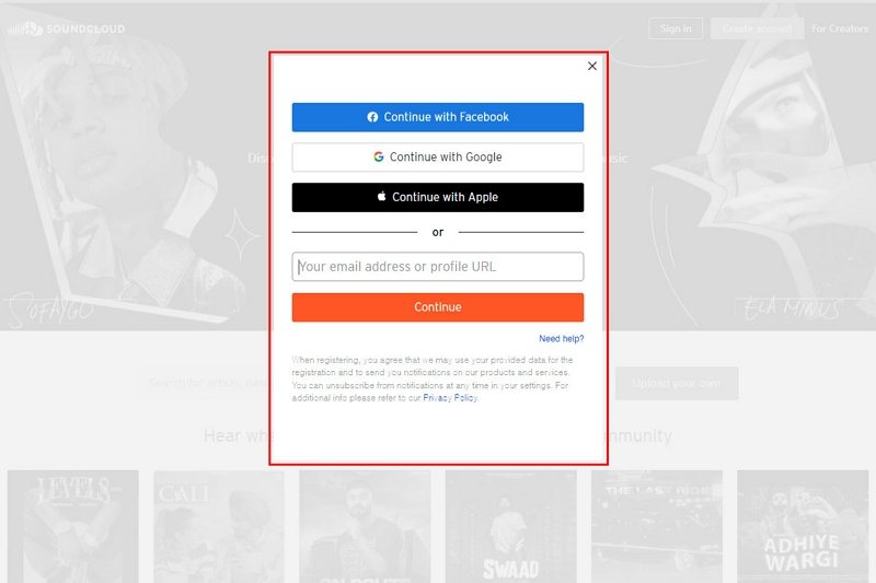SoundCloudにアップロードする方法