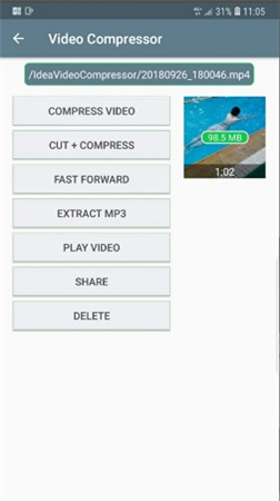video compressor for whatsapp app on Android