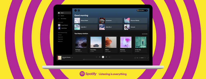 what does e mean in spotify