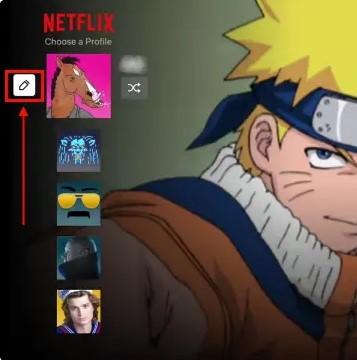 botón de menú de edición en el icono de tu perfil