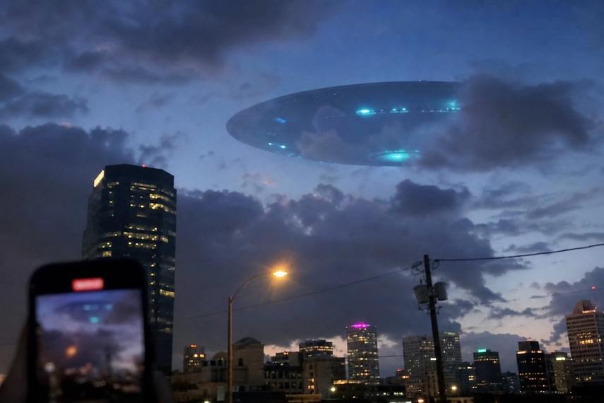 AI generated UFO video