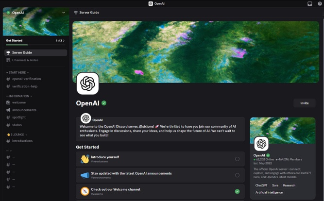 openai official discord channels