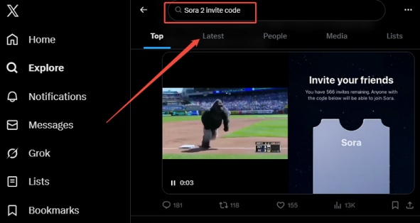 track social media code