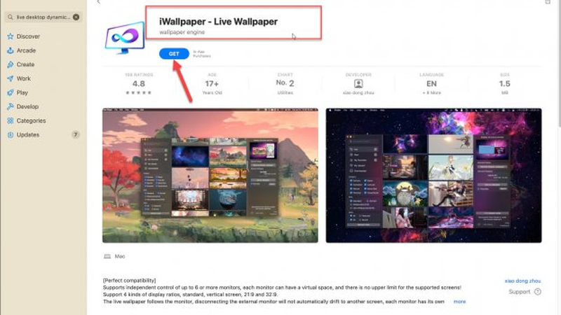 fond d'écran animé mac