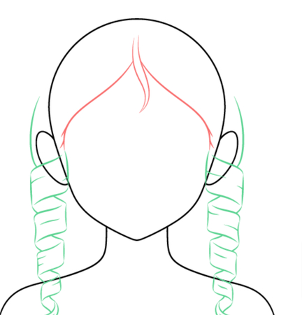 How to Draw and Generate Anime Hair Curls Images