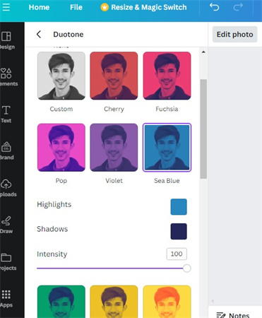 changer les couleurs d'une image