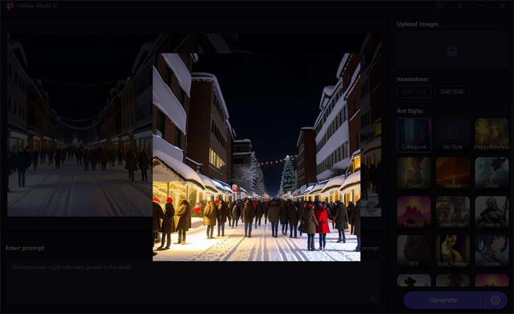 預覽且下載AI圖片