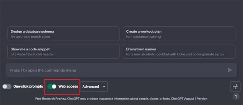 cómo conectar chatgpt a internet