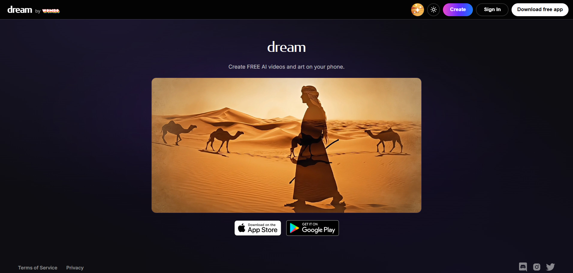 dream by wombo ai generator
