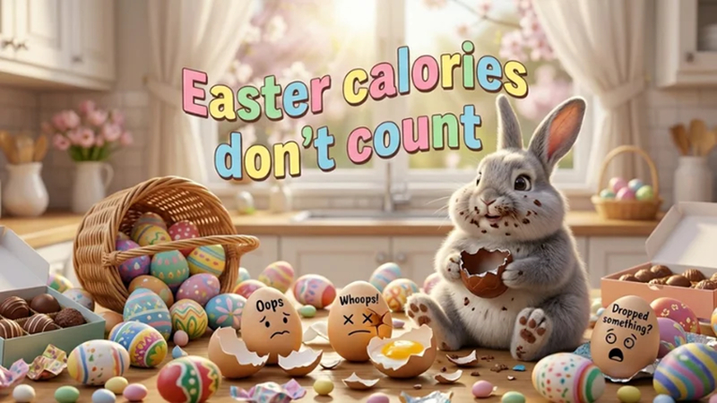 funny easter quote easter calories dont count