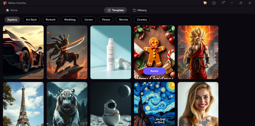 modèles AI de cliparts de Noël sur FotorPea
