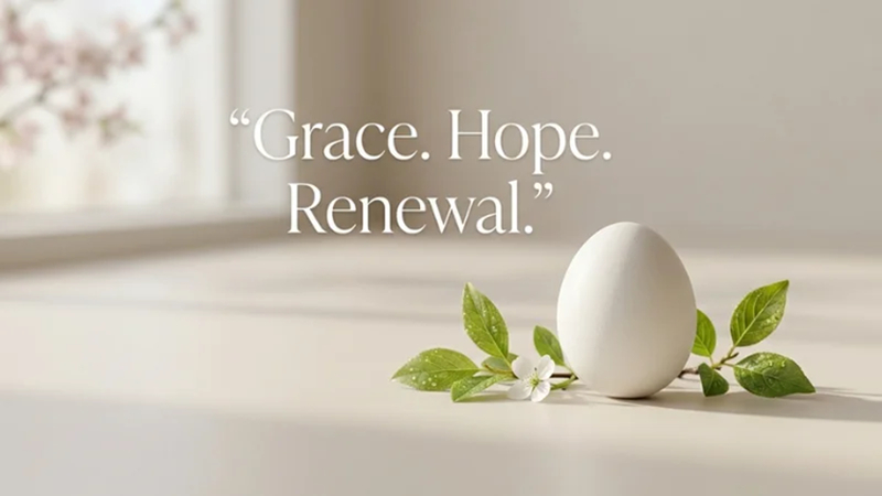 minimalist easter quote grace hope renewal