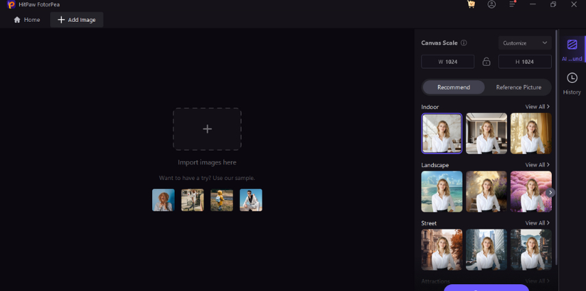 générateur d'arrière-plan portrait de Noël HitPaw