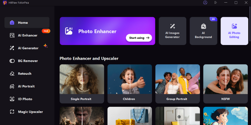 améliorateur arrière-plan de Noël flou hitpaw fotorpea