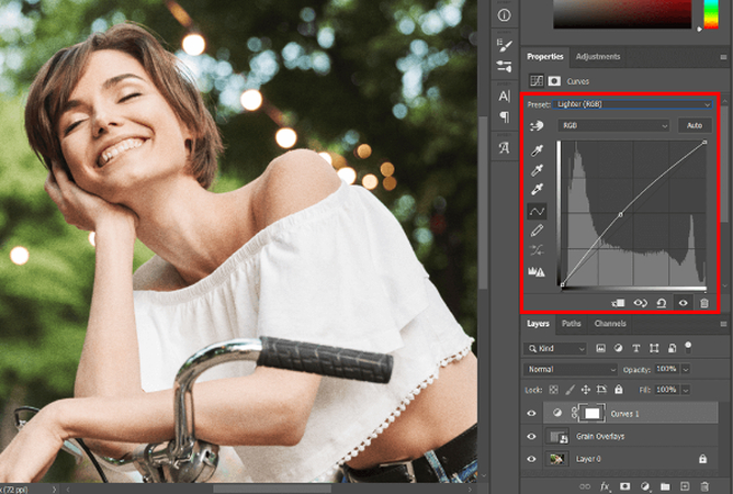 how to add grain in photoshop