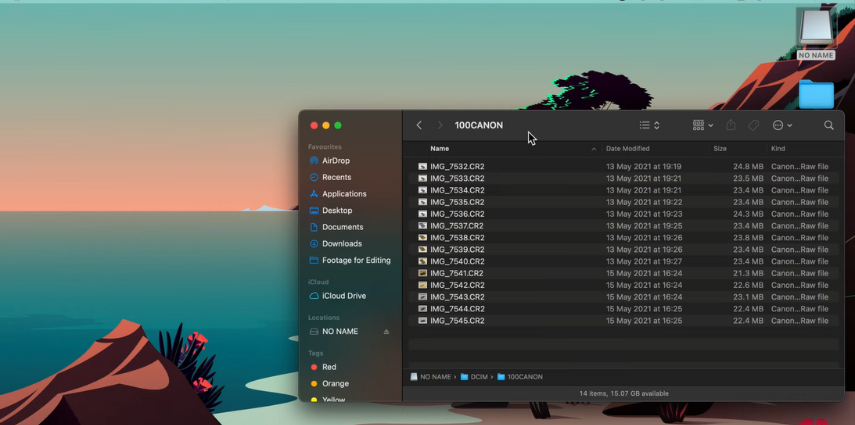 SD 카드 맥북에서 사진을 보는 방법