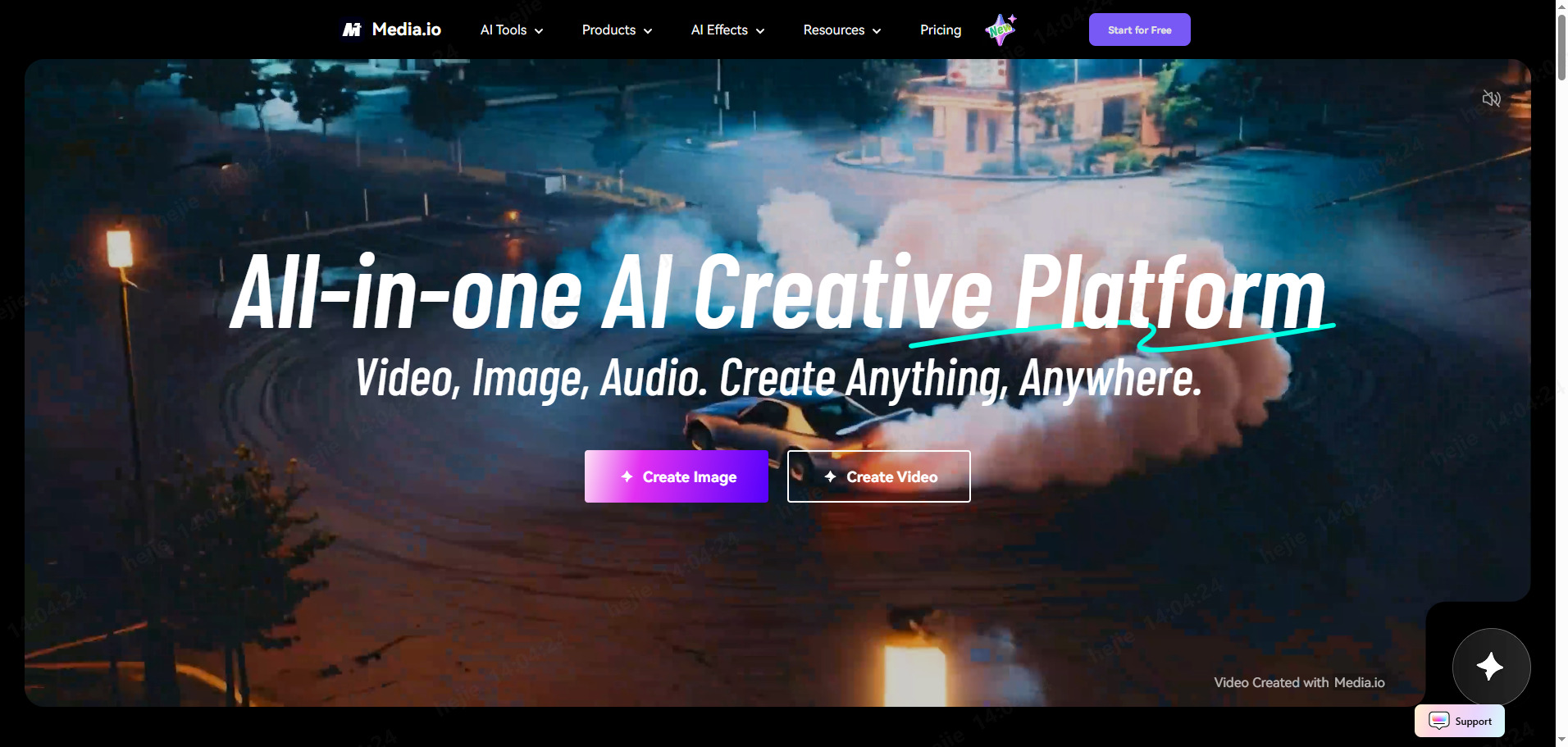 فلتر الطفل بالذكاء الاصطناعي في Media.io