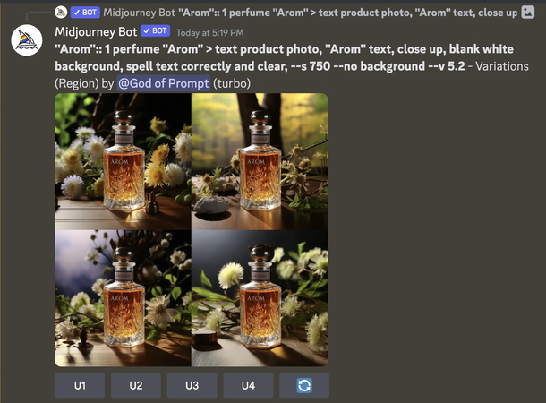 midjourney product photography