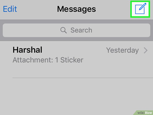 訊息應用程式介面選擇新文本