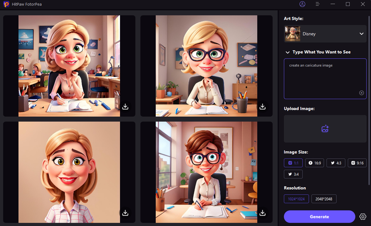 Hitpaw how to draw caricatures from photos