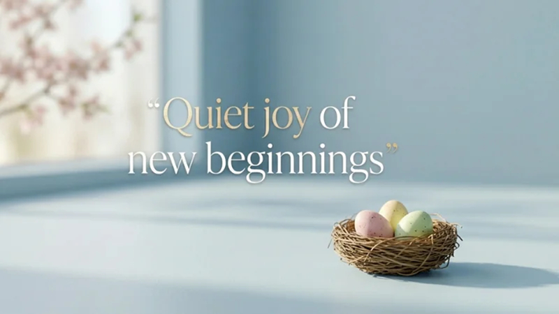 minimalist easter quote