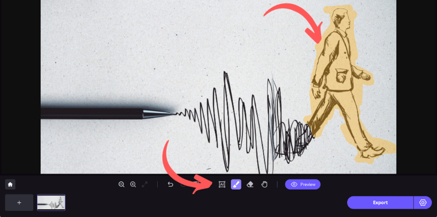 eliminar dibujo de una foto