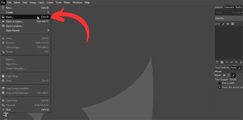 erase a person from a photo with gimp