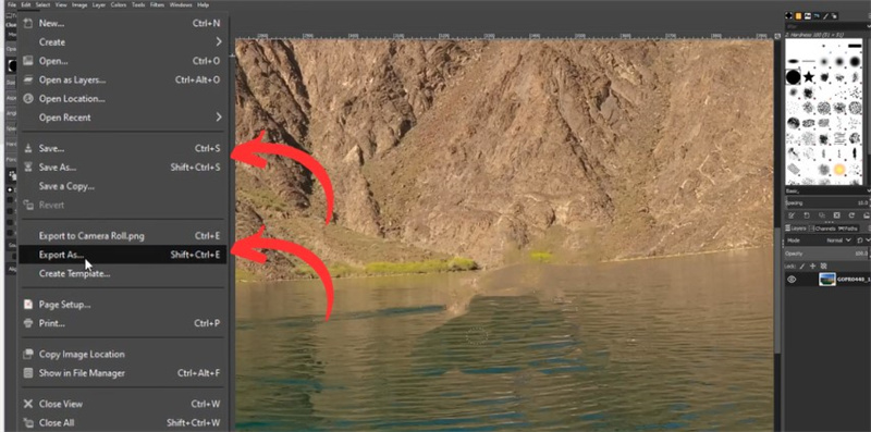 erase people from photos with gimp