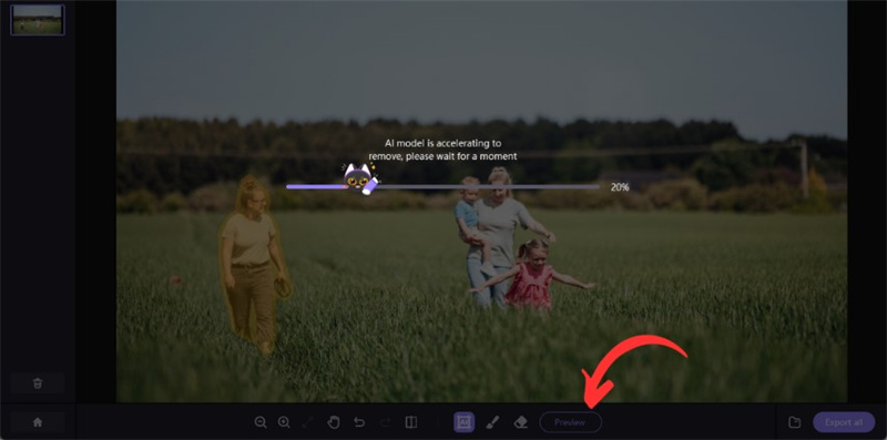 supprimer des personnes avec l'IA de HitPaw Photo AI