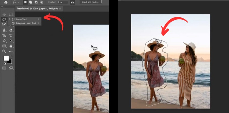 remove people from photos ai with photoshop