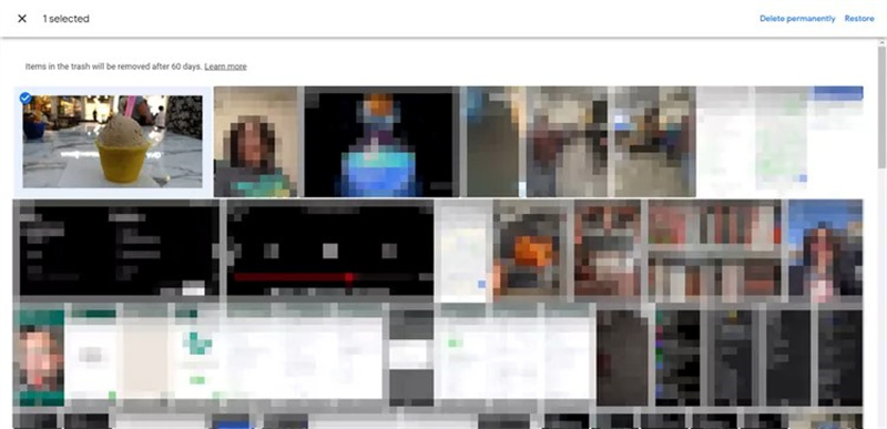 google フォト ゴミ箱 完全 削除 復元