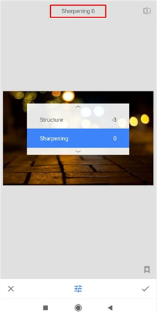 how to unblur an image in snapseed