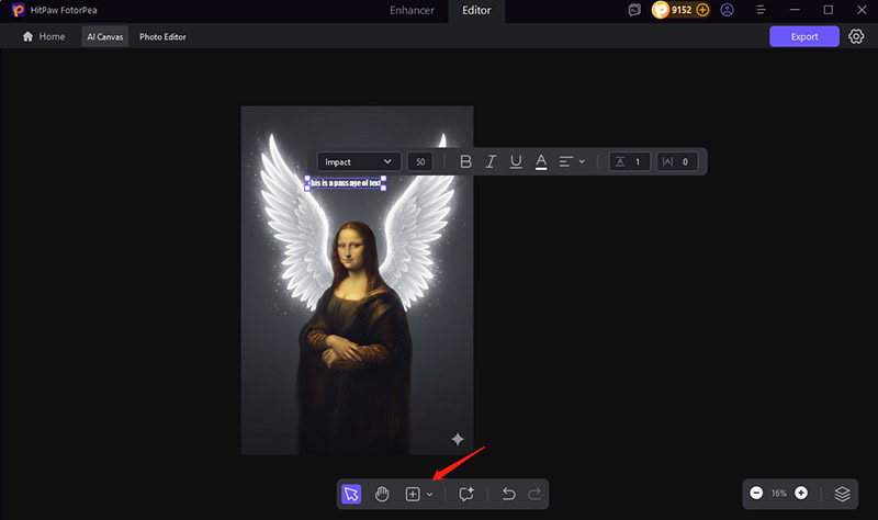 hitpaw fotorpea app to put text on pictures