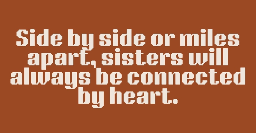 sister captions to show affection