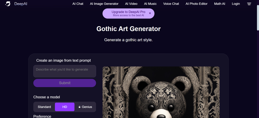 ai gothic art