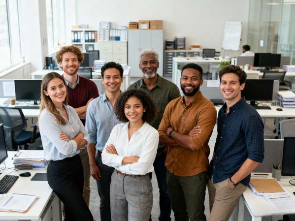 create team photo with ai