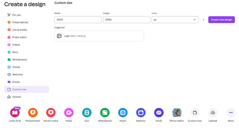 canva resize dimensions