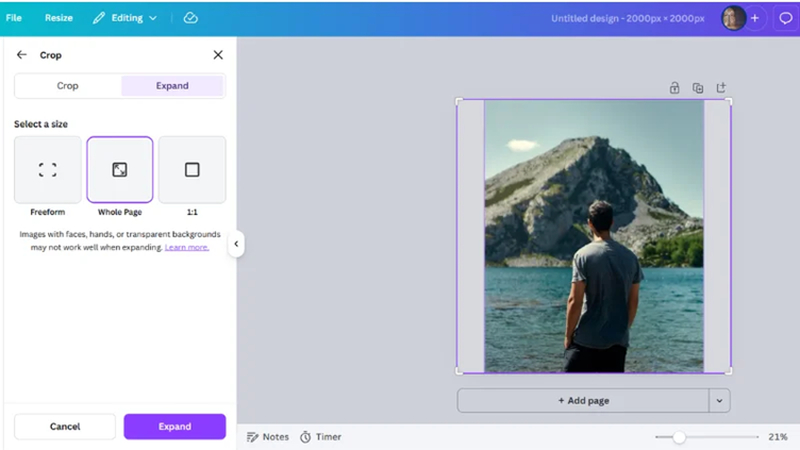 extend image canva